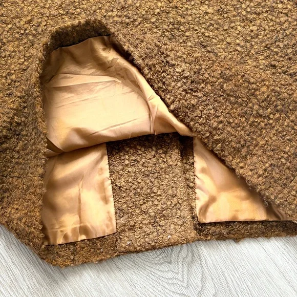 Cozy Chocolate Brown Teddy Coat | Oversized Faux Fur Jacket Size M/L - Picture 11 of 16